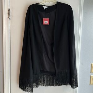 NWT Jacket Cape with Fringe